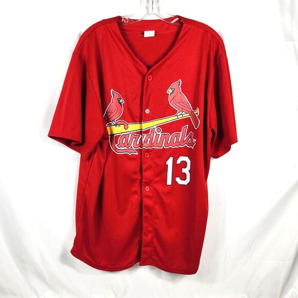 St Louis Cardinals XL Matt Carpenter #13 Jersey MLB Cards - Picture 1 of 6